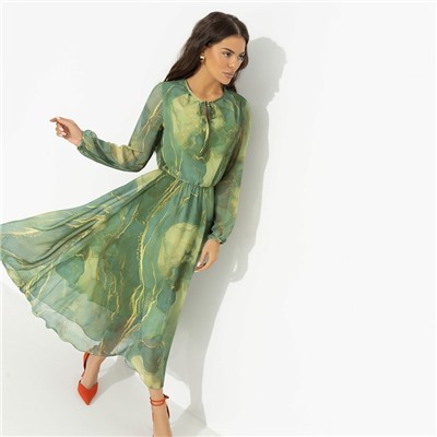 Платье нарядное, Летящие мгновения (green)