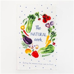 Полотенце кухонное Доляна, The natural cook, 35х60 см, 100% хлопок, 160г/м2