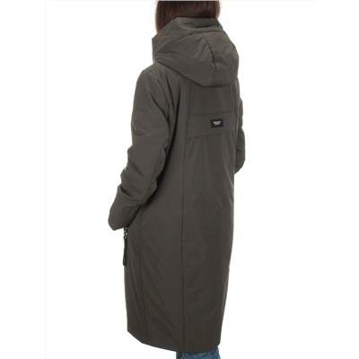 BM22913 DK.GRAY Пальто демисезонное женское (100 гр. синтепон)