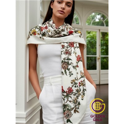 Платок шелковый большой "Парижанка" Арт 2428/17