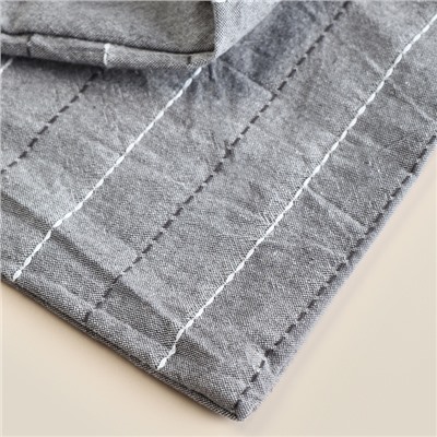 Постельное бельё SL Home Cotton line 2 сп 180*220см, 240*225 см, 50*70-2шт, цв.серый, 100% хлопок