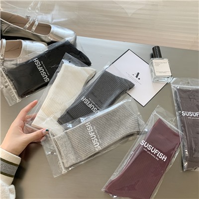 Autumn Japanese socks, mid-length, wholesale