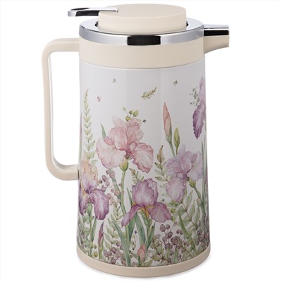 ТЕРМОС СО СТЕКЛЯННОЙ КОЛБОЙ, 950 МЛ, КРЫШКА С КЛАПАНОМ, СЕРИЯ "IRISES"