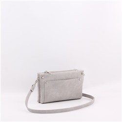 Сумка 459 итальянский светло-серый "УДЛИНЁННЫЙ РЕМЕНЬ"