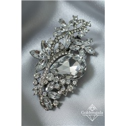 Брошь-кулон крупная с кристаллами БР4 модель БРО/18