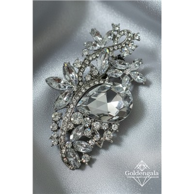 Брошь-кулон крупная с кристаллами БР4 модель БРО/18