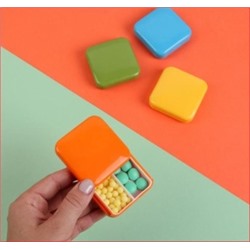 5114835 Таблетница раздвижная, 2 секции, цвет МИКС 9 см х 8 см х 2 см