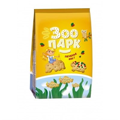 Печенье затяжное Зоопарк 200г/Брянконфи