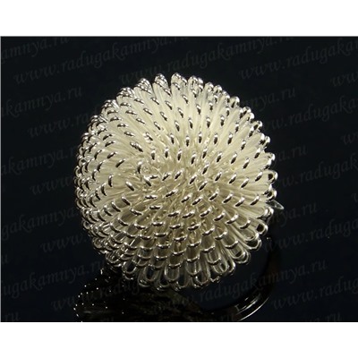 Основа для кольца, 30*5мм, цв.серебро.