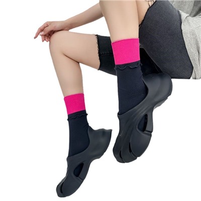 Tide, cotton trend knee socks for men and women, internet celebrity, mid-length