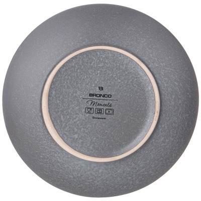 НАБОР ПОСУДЫ ОБЕДЕННОЙ BRONCO "MOMENTS" НА 4 ПЕР. 16 ПР. СЕРЫЙ (КОР=2НАБ.)