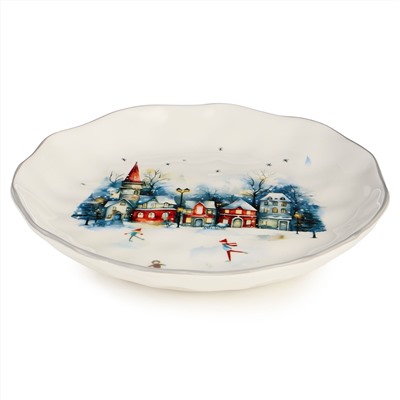 ТАРЕЛКА ЗАКУСОЧНАЯ AGNESS "С НОВЫМ ГОДОМ!" 23*3,5 СМ