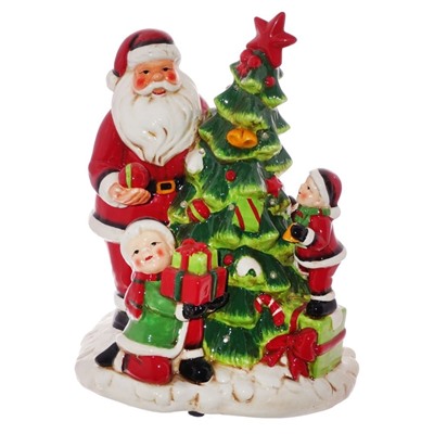 GAEM Фигурка декоративная "Санта" с подсветкой (3xААА, н/п), L23 W18 H29 см