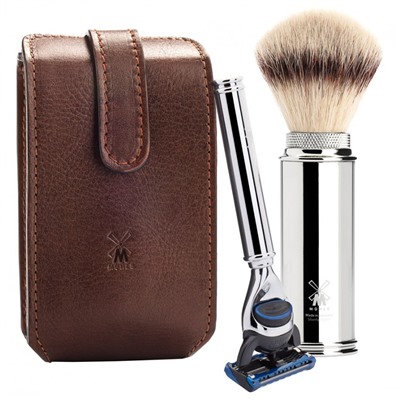 Muhle Silvertip Fibre mit Gillette Fusion  Silvertip Fiber с Gillette Fusion