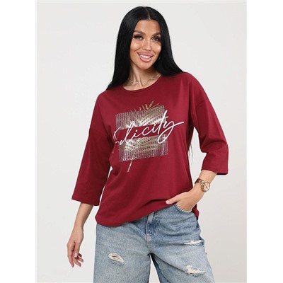 Футболка Хоста бордовый ИвК