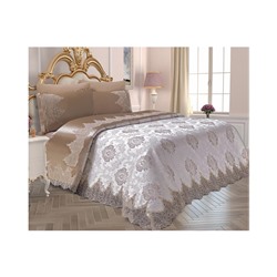 Комплект Постельного Белья с Покрывалом 240x260 см ЕВРО 2 сп.Pike Set Le Jardin D'OR