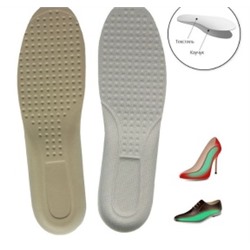 1694492 Стельки для обуви двухслойные, текстильные, с каучуком р. 37