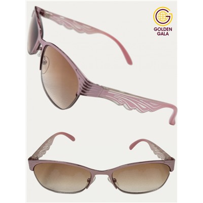 Очки готовые с диоптриями Арт 85038 розовые тонировка