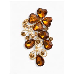 Брошь «Цветочная лоза», цвет золото