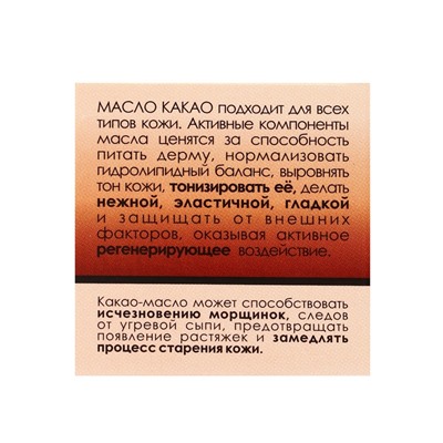 Масло «Какао» нерафинированное, 30 мл, «Бизорюк»