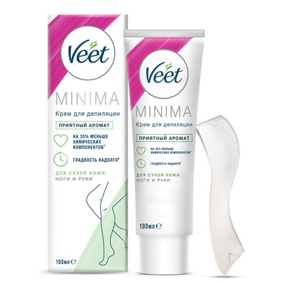VEET Крем  для депиляции MINIMA "Для Сухой  кожи"  Руки ноги 100 мл