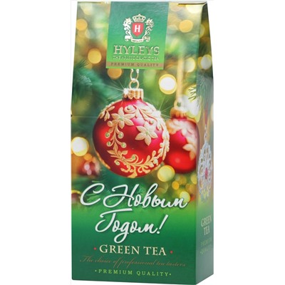 HYLEYS. Новый год. С Новым Годом! Зеленый чай 50 гр. карт.упаковка