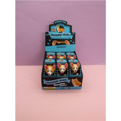 Мялка - антистресс «Corgi», шоубокс 12 шт.