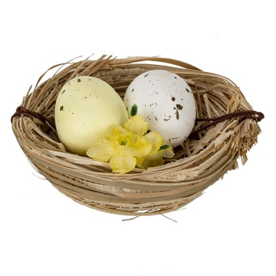 GAEM Набор из 6-ти изделий декоративных "Гнездо пасхальное" (6*4,5*2), L18 W12 H3 см
