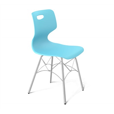 Стул SHT-ST58/S107
                        a5-7 голубой / хром лак