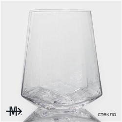 Стаканы Magistro «Дарио», 450 мл, 10×11.5 см, набор 6 шт., стекло, прозрачные