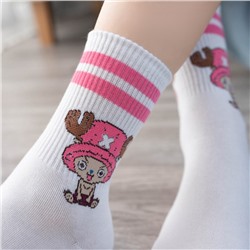 61057 One Piece. Большой куш | Носки "Тони Чоппер", р-р 35-37 (белый)