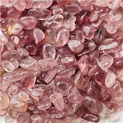 Радуга Самоцветов Крошка декоративная из Клубничного кварца (100 гр)