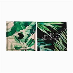 Набор подарочный Этель Tropics, полотенце 30х60 см и аксессуары.