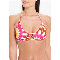 Tie Dye Criss Cross Bikini Top