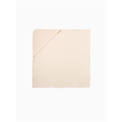 Полотенце - уголок муслиновое Крошка Я, 75×75 см, 100% хлопок, 120 г/м², сливочное