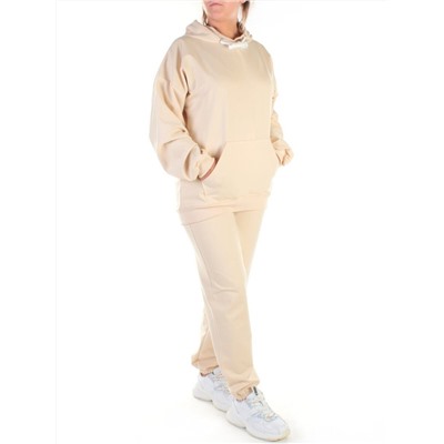 Y314-2 BEIGE Спортивный костюм женский (100% хлопок)
