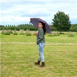 L354-4485 StrawberryGarden (Клубничный сад) Зонт женский механика Fulton