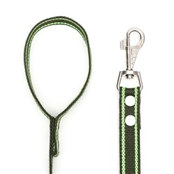 Поводок брезентовый, 2.7 м × 2.5 см, хаки/зелёный