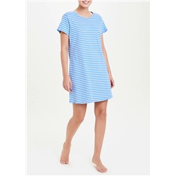 Stripe Let's Sleep In Slogan Nightie