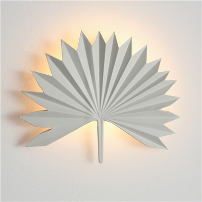 Светильник настенный Palm Leaf, 30х24 см, белый