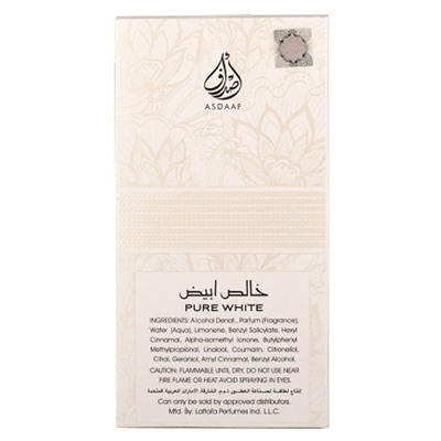 Asdaaf Pure White Unisex edp 100 ml