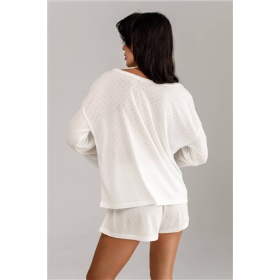 1506 БЕЛАЯ ПИЖАМА (РОМБ)1008286196