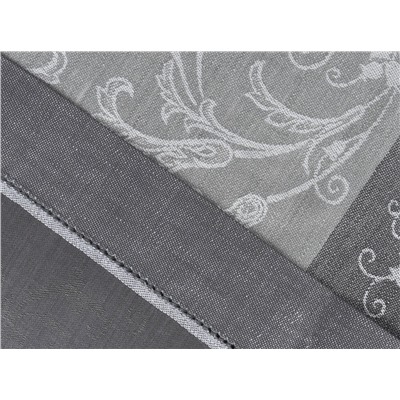 0с34 ЯК   Скатерть  178*178  "Волшебница"  цв. серый/черный