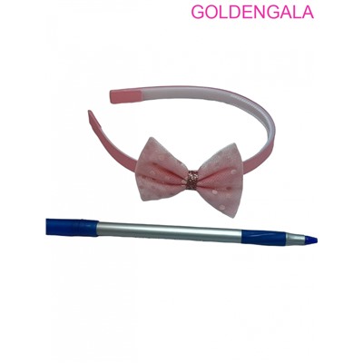 Ободок для волос детский с бантом ОБ 20В модель 1