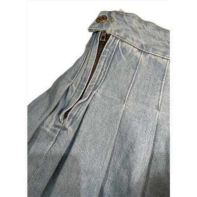 Женская юбка в складку джинсовая CRACPOT