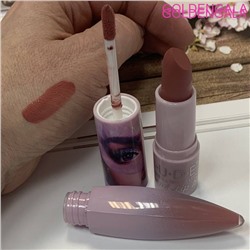 213244 Кремовая помада + глянцевый блеск NUDE 2 в 1 тон 1