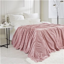 Плед флисовый Узор пудровый Арт Дизайн