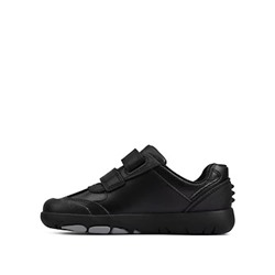 Baby Leather Riptape School Shoes (Toddler size 7-9.5)