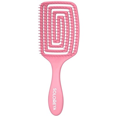 SOLOMEYA Расческа для сух.и влажных КЛУБНИКА PADDLE