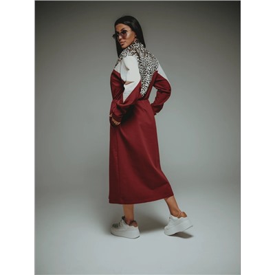 Платье Одри марсала Лт